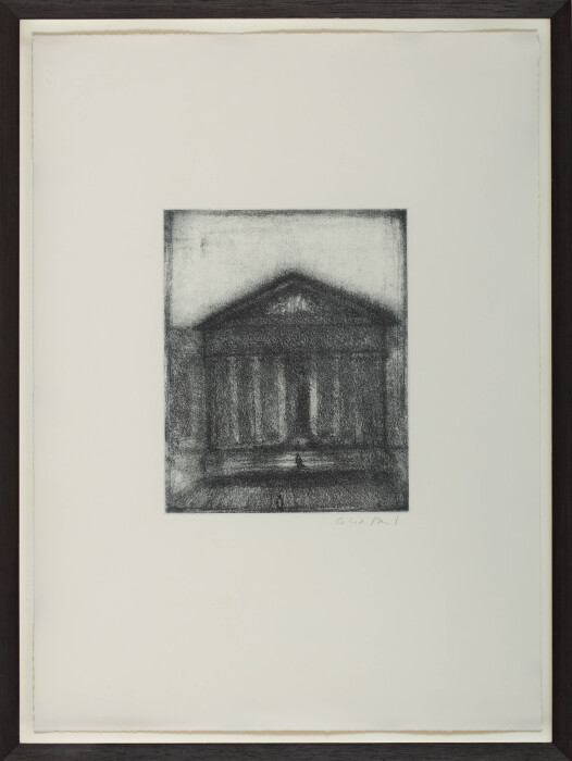 Paul, British Museum, 2006, etching, paper 41 x 29.5cm, 16 1-8 x 11 5-8in, plate 17.5 x 14cm, 6 7-8 x 5 1-2in.