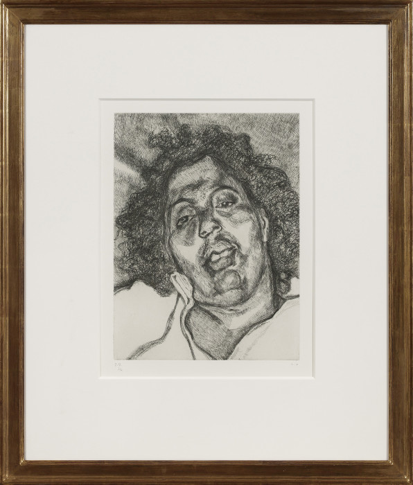 Freud, Solicitor’s Head, 2003, etching, edition of 46, 23 1-4 x 19 in., 59 x 48.3 cm