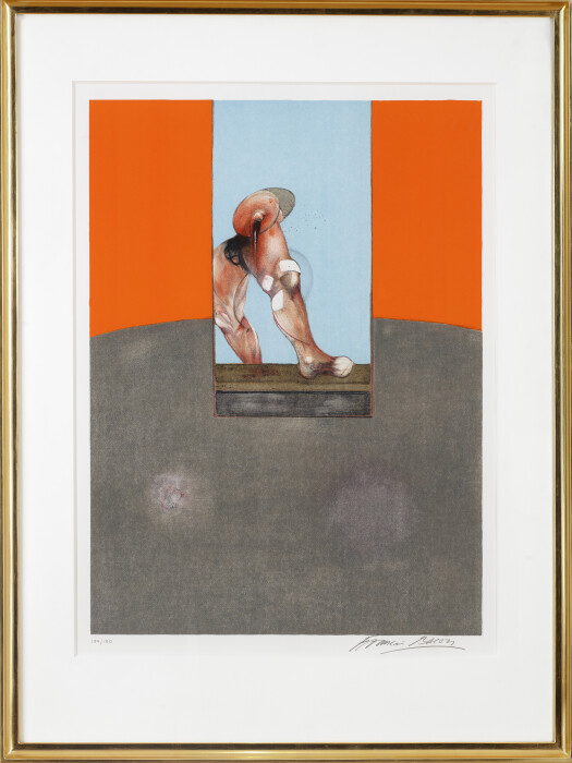 Francis Bacon, Triptych 1987, 1989, lithograph on Arches paper, edition of 180, 37 1-4 x 26 3-4 in., 94.5 x 68 cm
