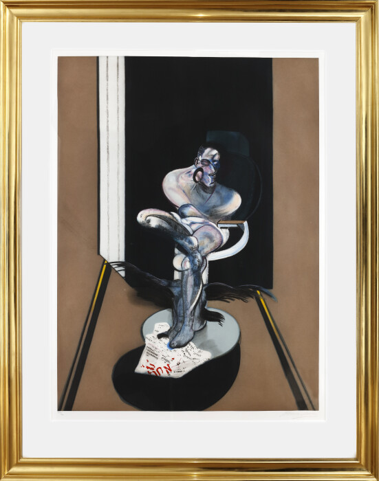 Francis Bacon, Seated Figure, 1992 after Seated Figure 1977, aquatint, 163 x 121 cm.