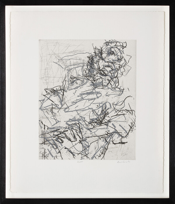 Frank Auerbach, Ruth, 1994, etching and aquatint on Somerset white paper, edition of 30, 15 x 12 5-8 in., 38.1 x 32.1 cm