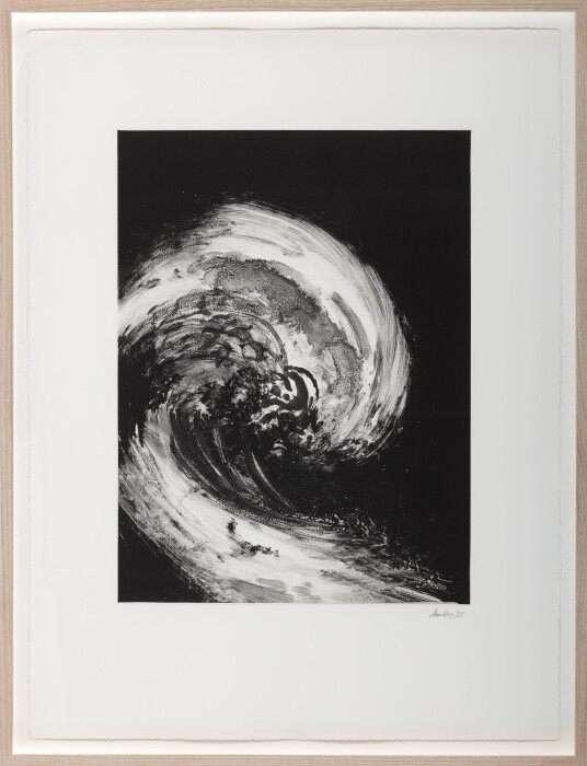 Hambling, Night Waves VI, 2008, monotype, paper 75.2 x 56.5cm, 29 5-8 x 22 1-4 in.