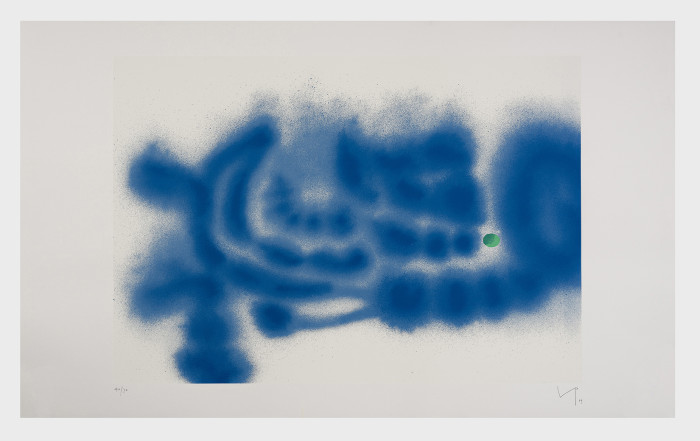 Pasmore, Untitled 4, 1988, screenprint, edition of 70, 33 1-2 x 55 1-2 in., 85 x 141 cm