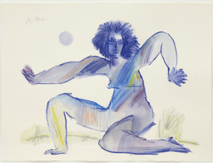 Blake, Big Healthy Girls I, 2012, watercolour pastels in wood on paper, 22 1-2 x 30 in., 57 x 76 cm (email)