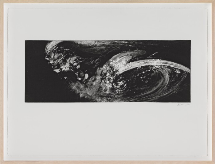 Hambling, Night Waves XVIII, 2008, monotype, paper 22 1-2 x 29 1-2in, 57 x 75cm
