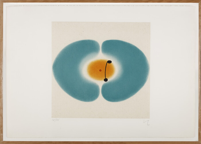 Pasmore, Blue Mandala, 1978, etching and aquatint, edition of 90, 70 x 99 cm