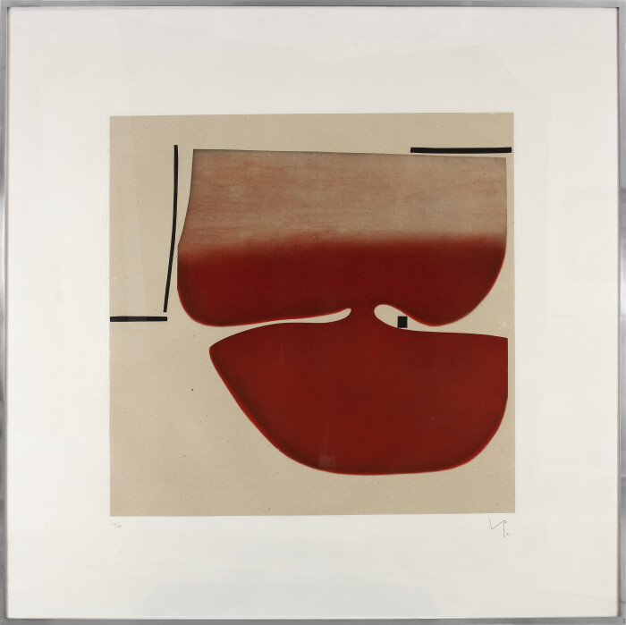 Pasmore, Senza Titolo, 1982, etching and aquatint, 120 x 120 cm