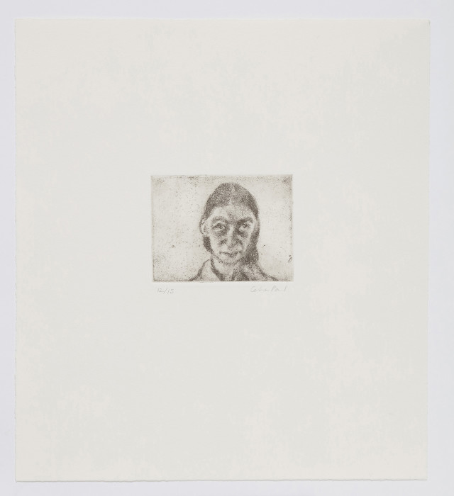 Paul, Little Self Portrait 2, 2002, soft ground etching, edition of 15, 11 x 9 5-8 in., 28 x 24.4 cm