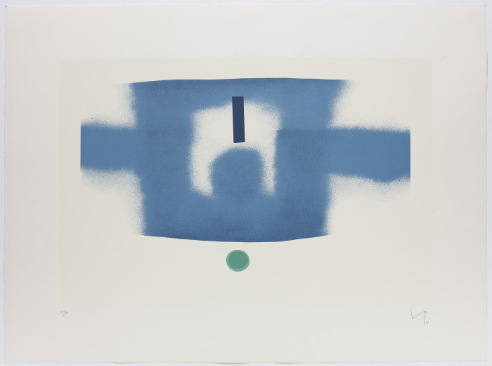 Pasmore, Untitled 3, 1988, screenprint, edition of 70, 33 1-8 x 44 3-8 in., 84 x 112.7cm