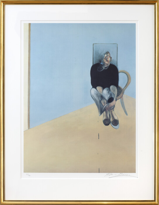 rancis Bacon, Study for Self-Portrait, 1982, offset lithograph on Wove paper, edition of 182, 37 x 25 5-8 in., 94 x 65 cm