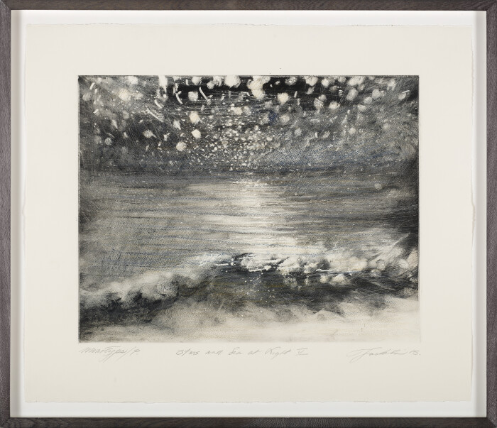 Bill Jacklin, Stars and Sea at Night V, 2015, monotype, 56 x 65 cm