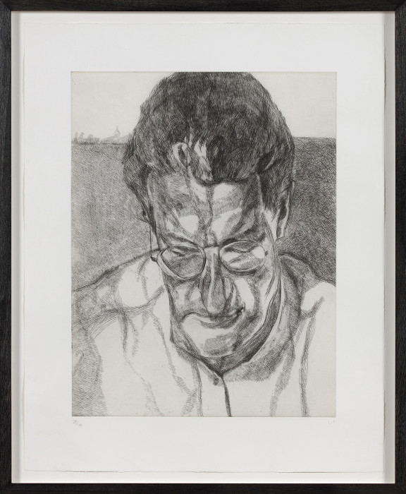 Freud, The Painter’s Doctor, 2006, etching, edition of 46, 29 1-2 x 22 3-8 in., 74.9 x 56.9 cm