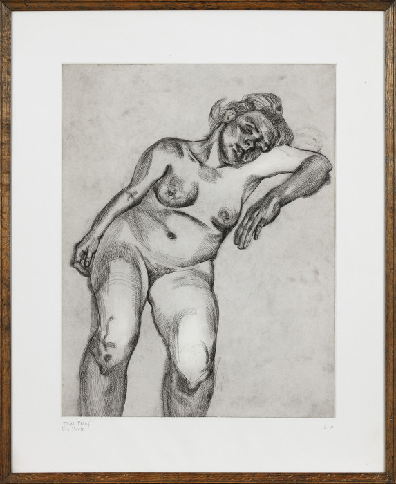 Freud, Blond Girl, 1985, etching, edition of 50