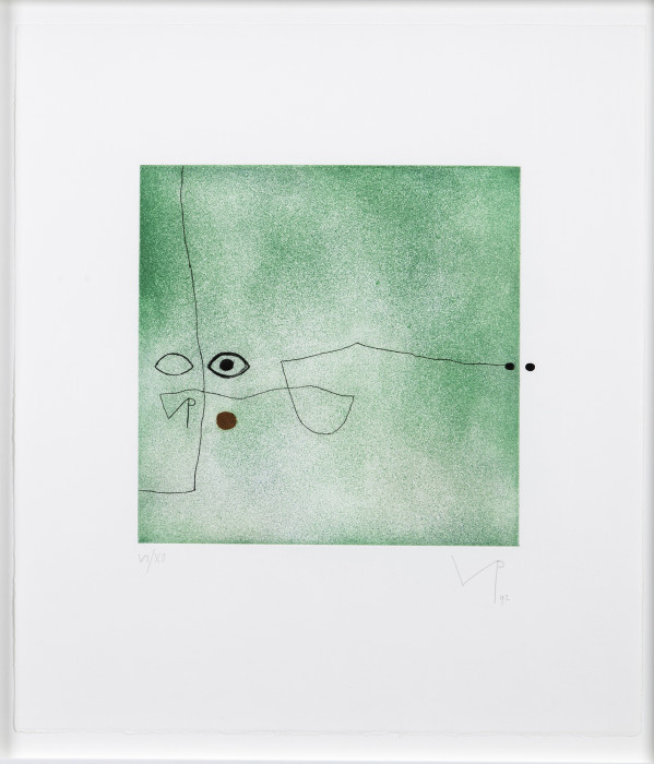 Pasmore, Images on the Wall Print C, 1991-2, etching and aquatint, edition of 50, 22 1-4 x 19 7-8 in., 56.5 x 50.5 cm