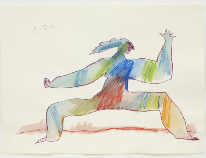 Blake, Big Healthy Girls IV, 2012, watercolour pastels in wood on paper, 22 1-2 x 30 in., 57 x 76 cm (email)