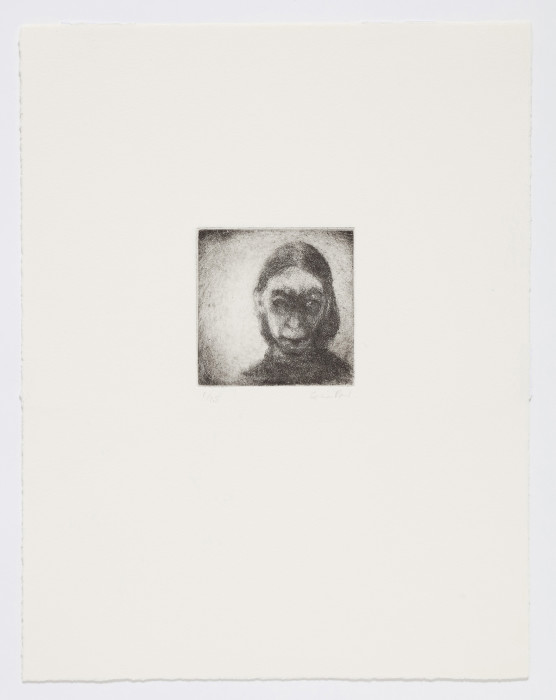 Paul, Little Self Portrait 1, 2002, soft ground etching, edition of 15, 11 1-4 x 9 in., 28.6 x 22.7cm