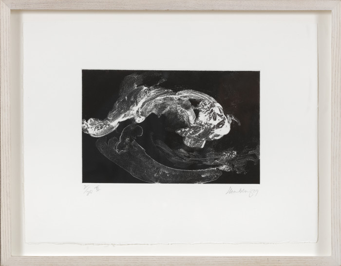 Hambling, Wave II (black), 2009-2010, etching and aquatint, edition of 20, 11 1-4 x 14 5-8 in., 28.5 x 37.3 cm